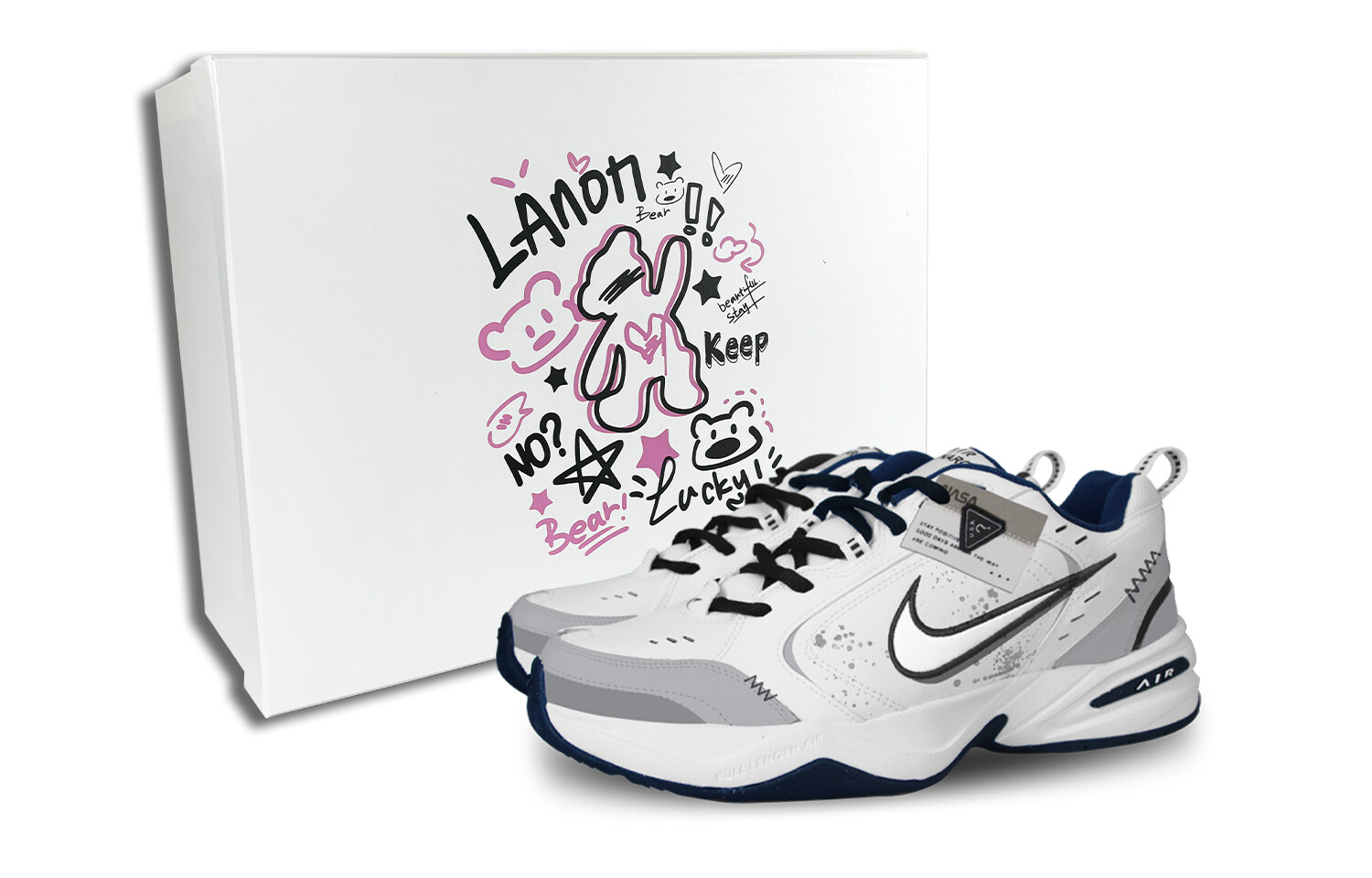 

Кроссовки Air Monarch 4 Chunky унисекс с низким верхом серый Nike