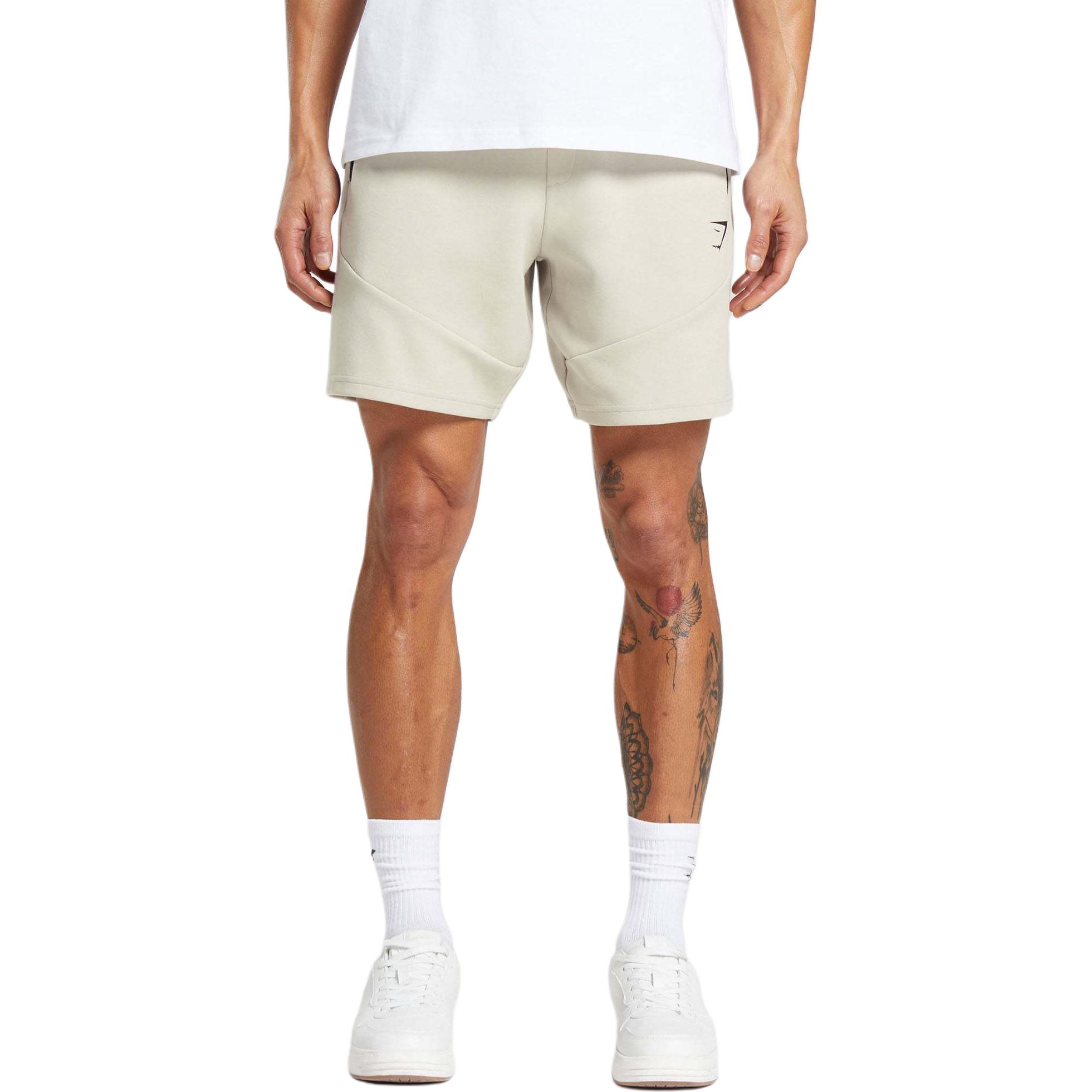 

Интерлок Тех 6" Шорты Повседневные шорты Мужские Галька серый GYMSHARK