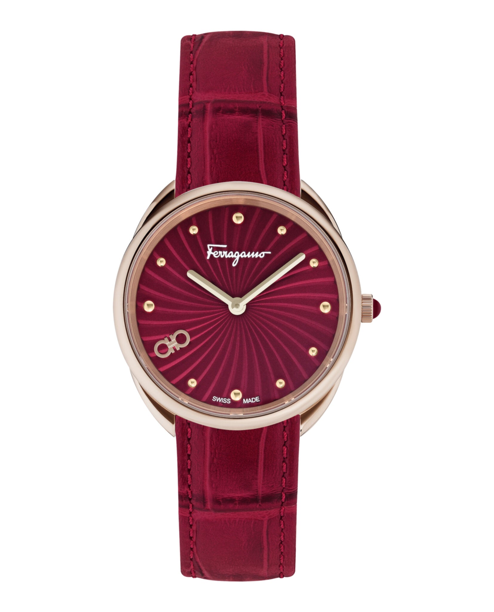 

Часы Cuir Salvatore Ferragamo, бордовый/розовый/бордовый