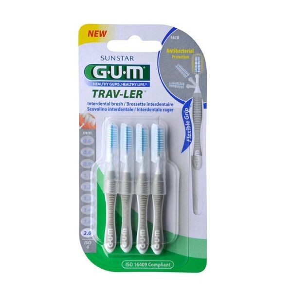 

Межзубные щетки Gum Trav-Ler 2mm, 4 op.