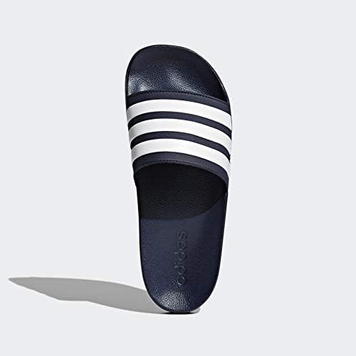 Мужские шлепанцы для душа Adidas Adilette, белый/синий — фото 4