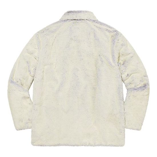 Пальто Supreme 2-Tone Faux Fur Shop Coat 'White Purple' — фото 2