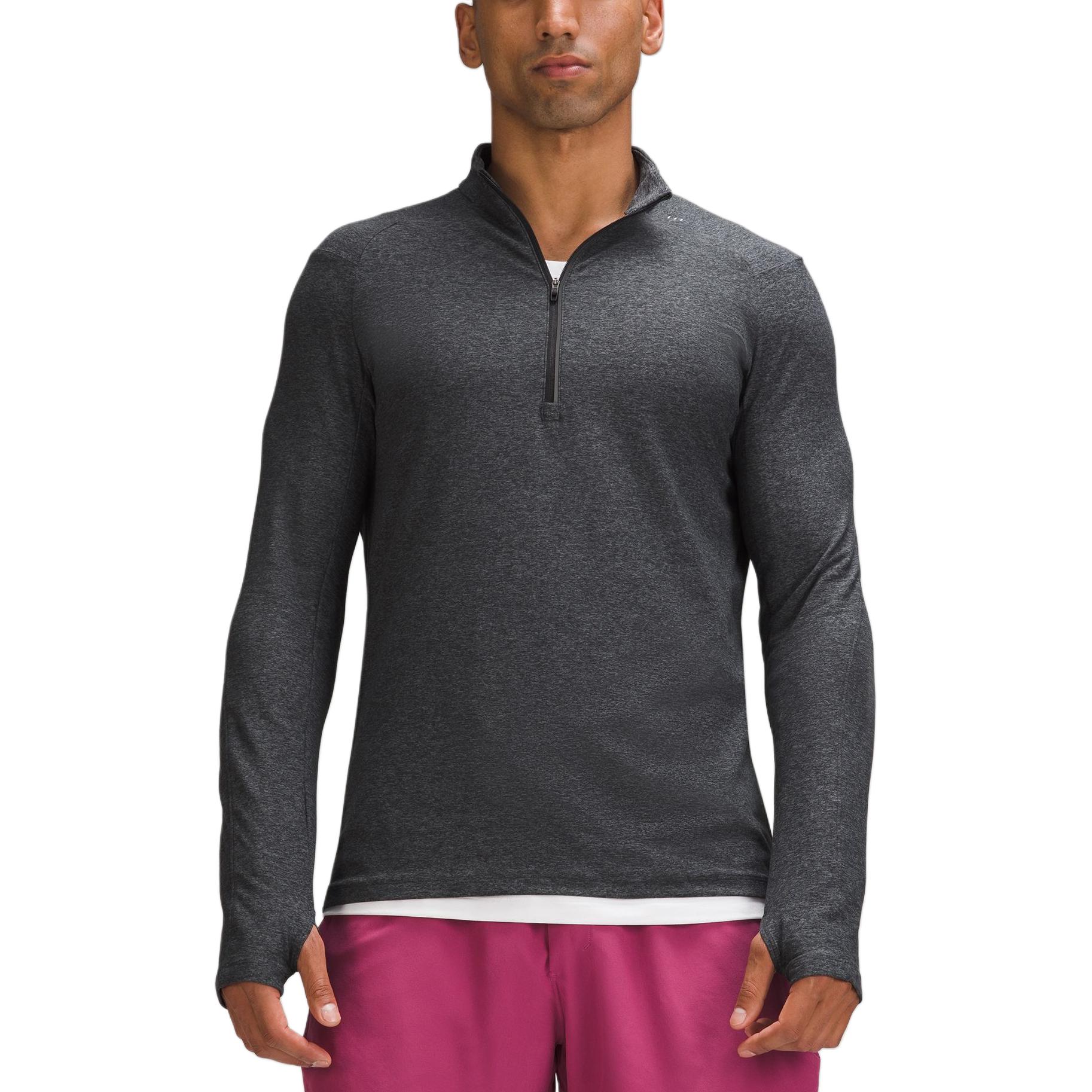 

Футболка Surge Warm для мужчин Lululemon, mixed черный/htgr/blk