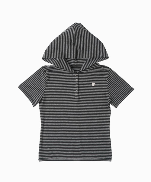 

Футболка полосатая, прямого кроя, Henry FCMM, черный