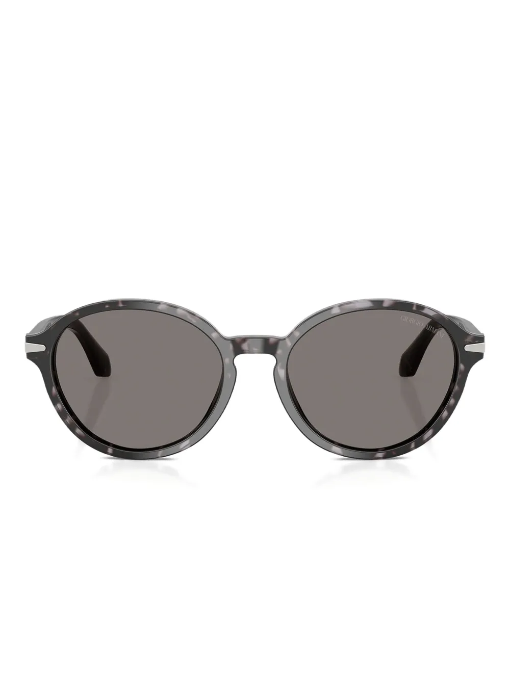 

Солнцезащитные очки в круглой оправе черепаховой расцветки Giorgio Armani, серый