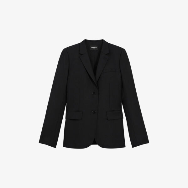 

Однобортный шерстяной пиджак The Kooples, цвет bla01
