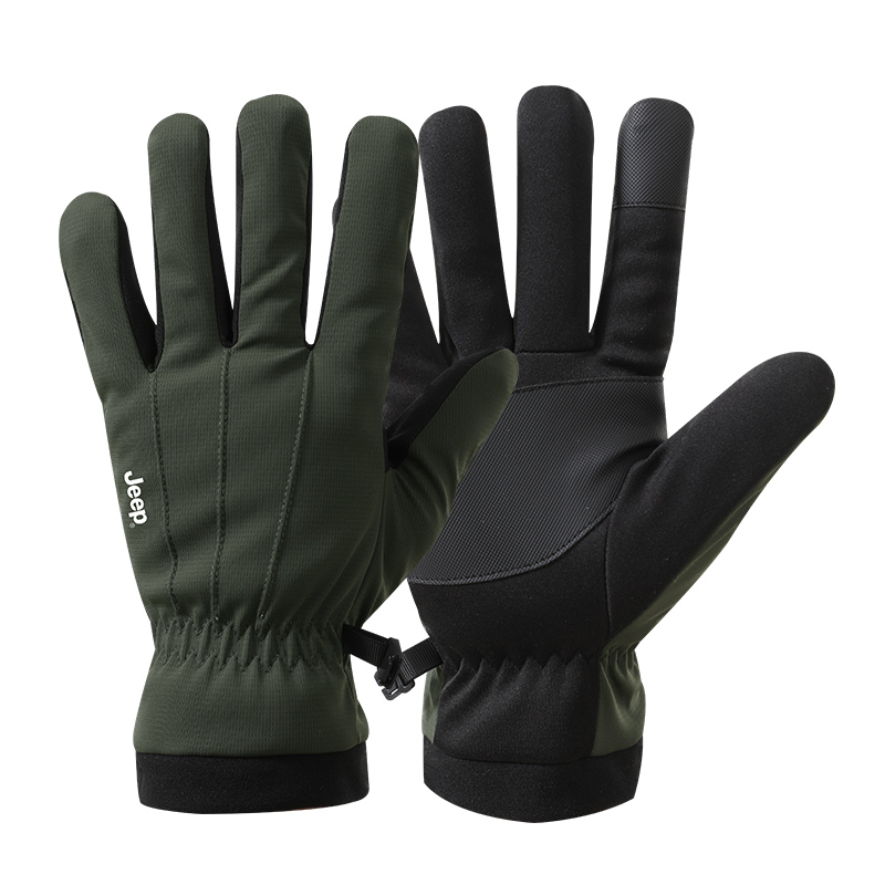 

Утолщенные спортивные перчатки мужские Jeep, spruce зеленый