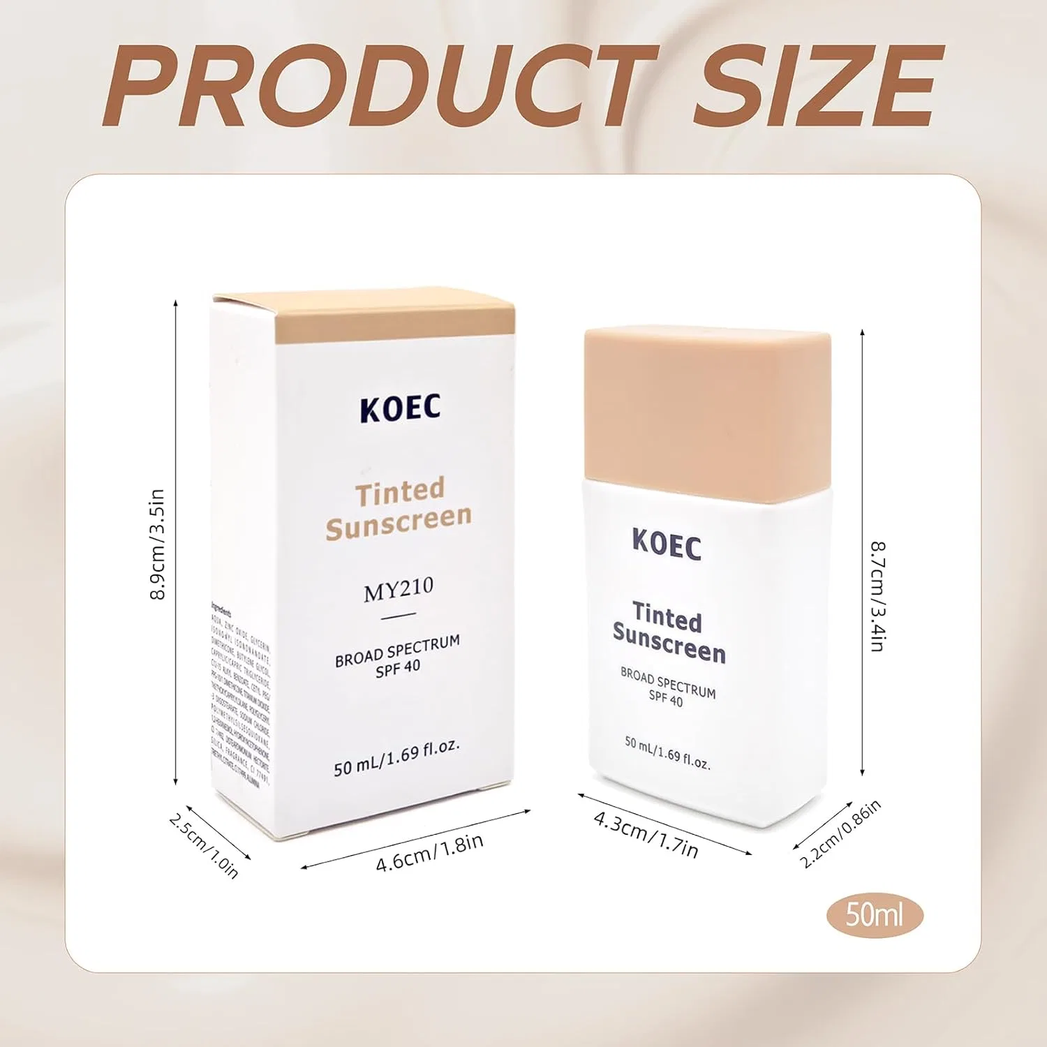 Тонирующий солнцезащитный флюид Daily Tinted Fluid Sunscreen SPF 40, 50 мл Dongcill — фото 2