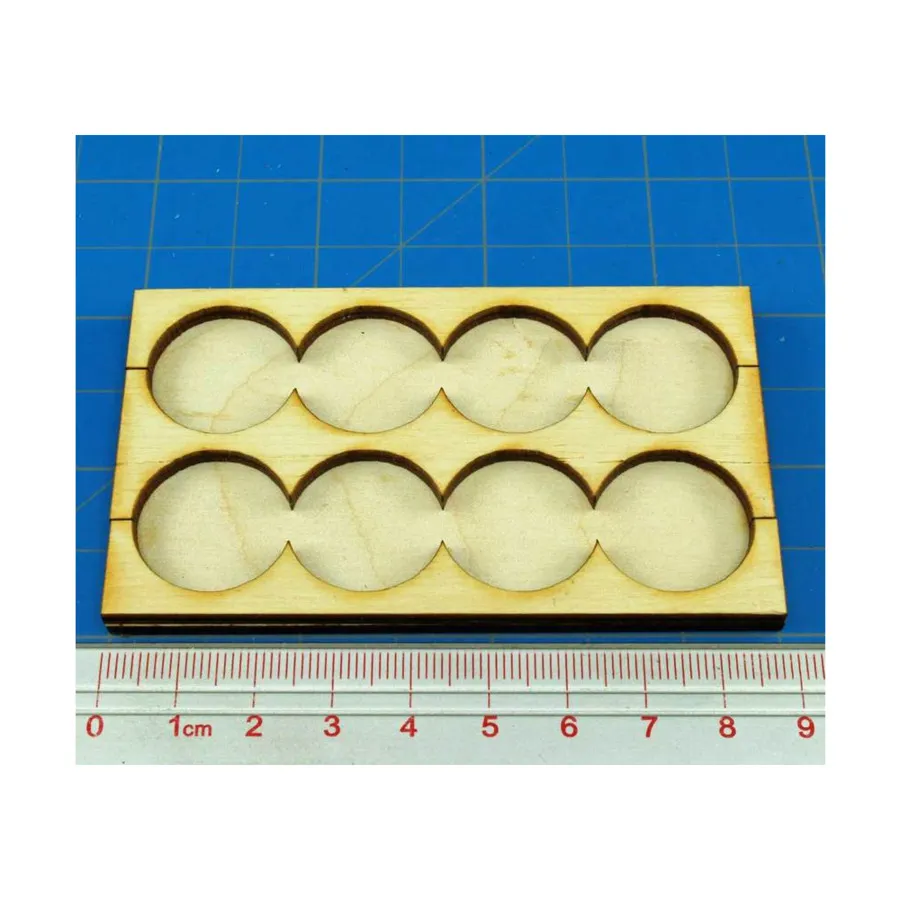 

Поднос для рангов - форма 4x2, круглые основания 20 мм, Miniature Movement Trays - Rank (Litko Aerosystems)