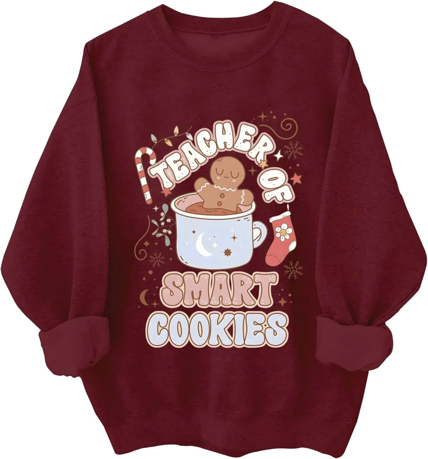 

Толстовка Teacher Of Smart Cookies с рождественским принтом Relliot