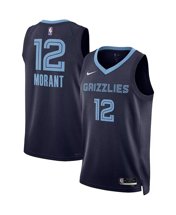 

Мужская и женская баскетбольная майка Ja Morant Memphis Grizzlies Swingman Nike, синий