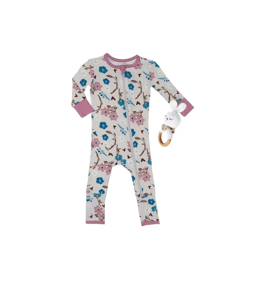 Baby Grey By Everly Grey Детский серый комбинезон-трансформер для девочек от Everly Grey с длинными рукавами — фото 2