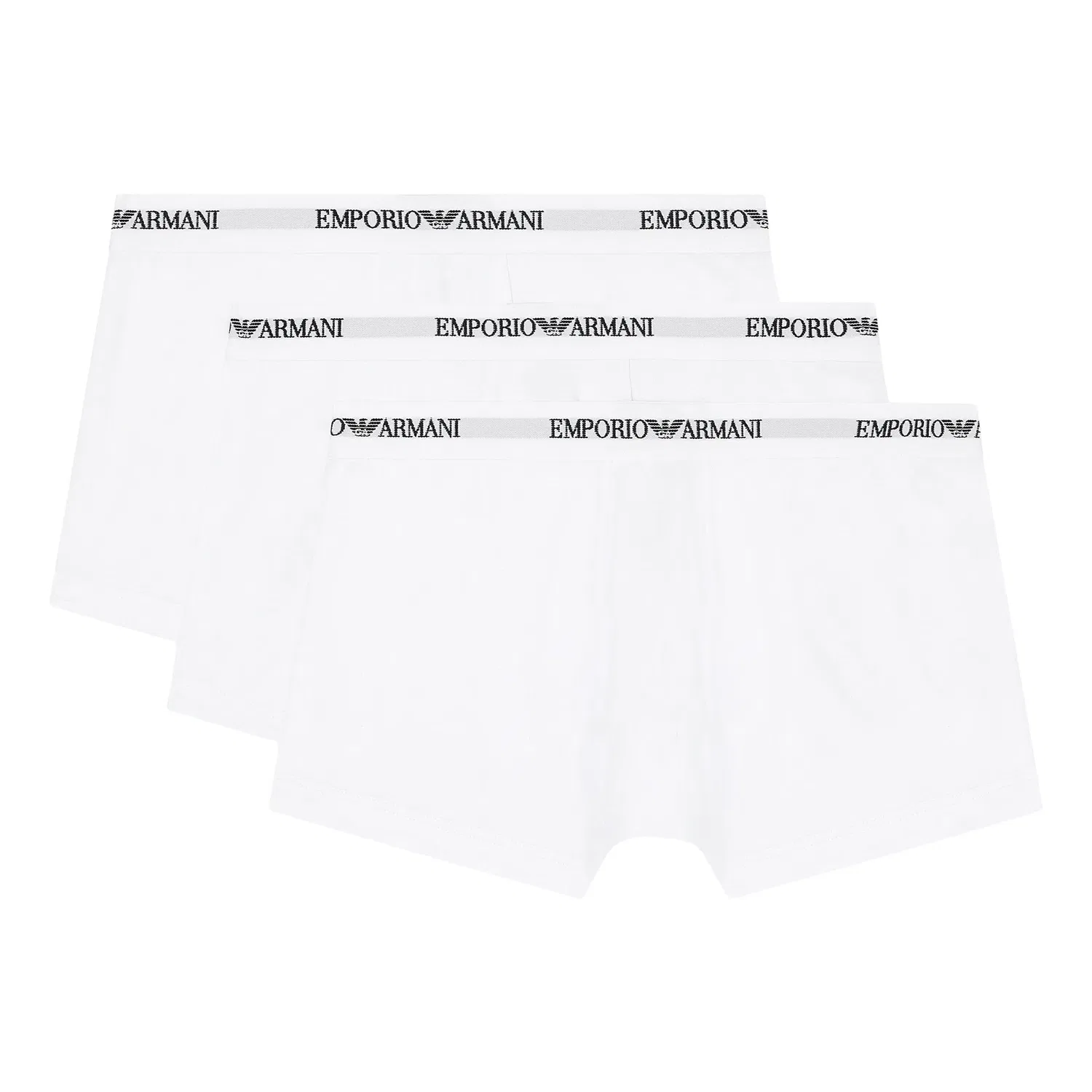 Трусы боксеры, 3 шт, Emporio Armani, белый
