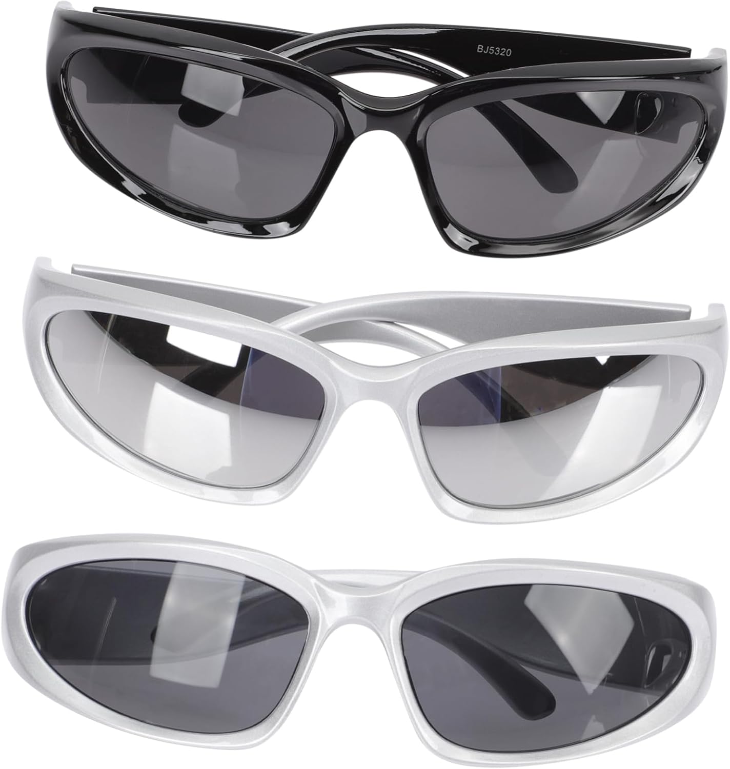 

VALICLUD 3 шт. Солнцезащитные очки с защитными линзами для вечеринок и пляжных прогулок. Стильные очки для мужчин и женщин с уникальным многоугольным дизайном и линзами, Assorted Color