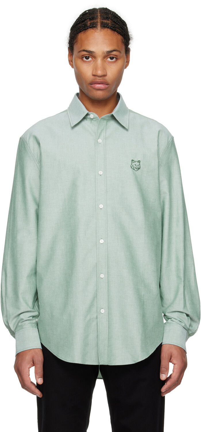 

Футболка для скейтбординга Green Contour Fox Head Maison Kitsune