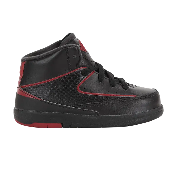 

Кроссовки Air Jordan 2 Retro BT 'Black Varsity Red', черный