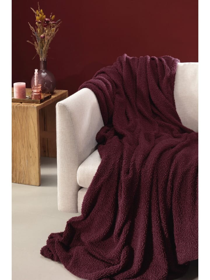 

Одеяло biederlack Wohn Teddy, цвет berry