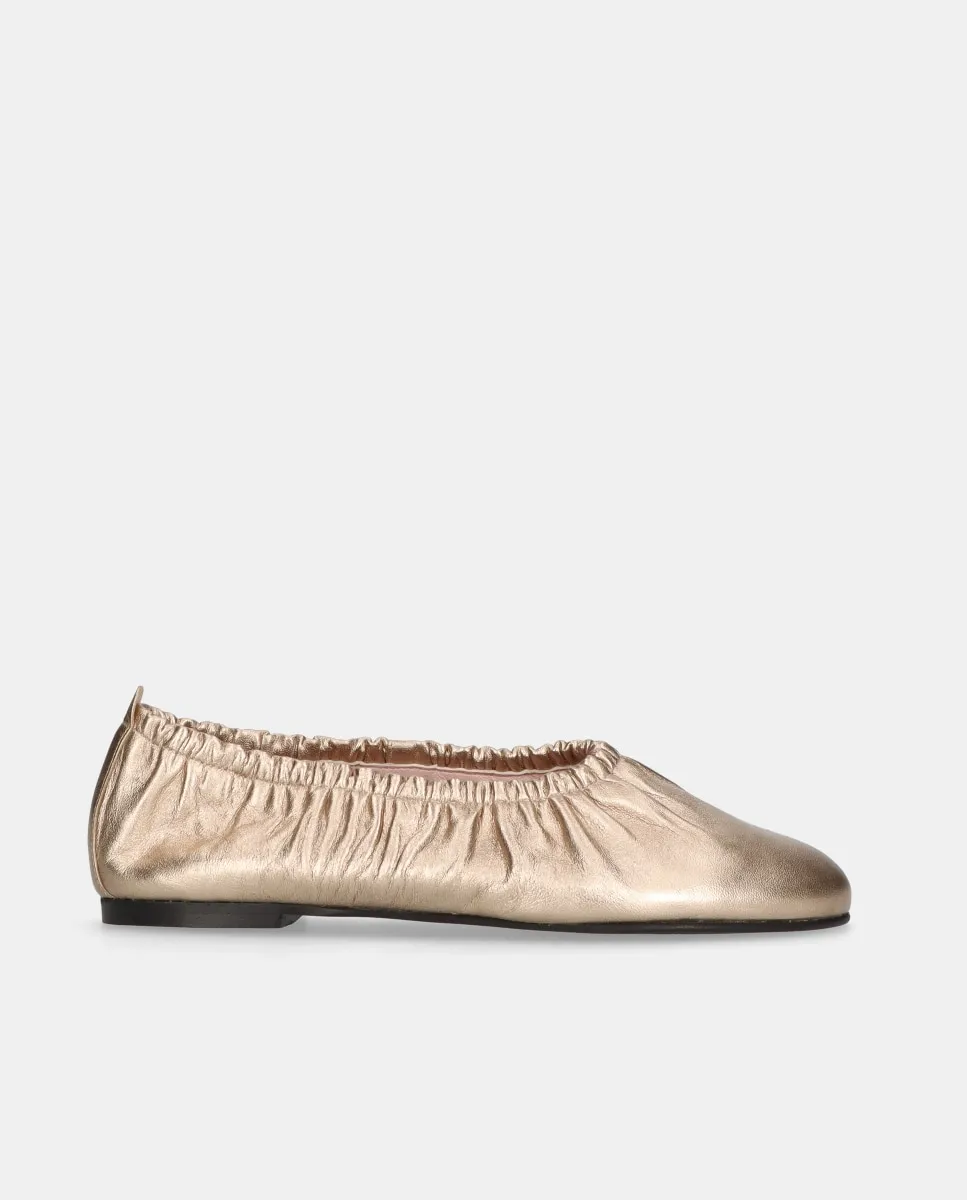 Женские балетки Georgia с эластичной вставкой Pretty Ballerinas, золотой