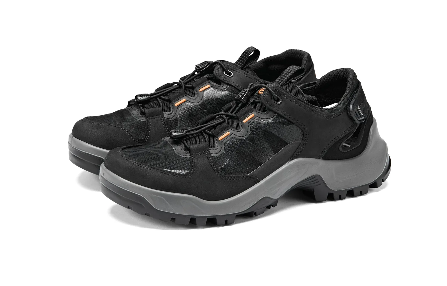Ecco SS26 Trail Running Collection Кроссовки мужские низкие повседневные из коровьей кожи Black 841444 — фото 4
