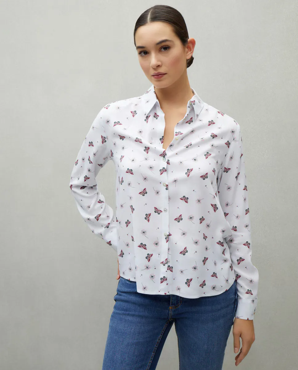 

Женская рубашка с длинным рукавом однотонная Easy Wear, мультиколор
