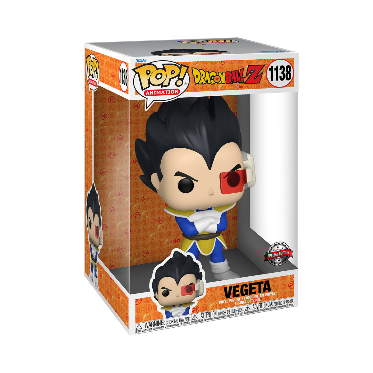 

Funko POP! Эксклюзивная, коллекционная фигурка Джамбо, Dragonball Z, Вегета, 1138