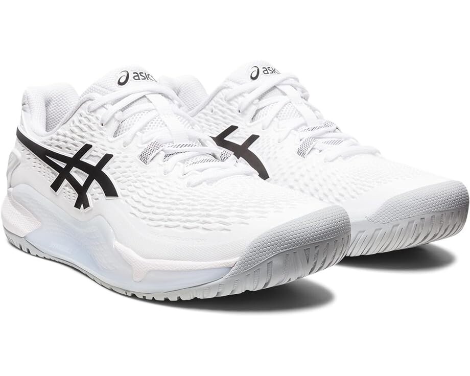 

Кроссовки ASICS GEL-Resolution 9, цвет White/Black, Серый, Кроссовки ASICS GEL-Resolution 9, цвет White/Black