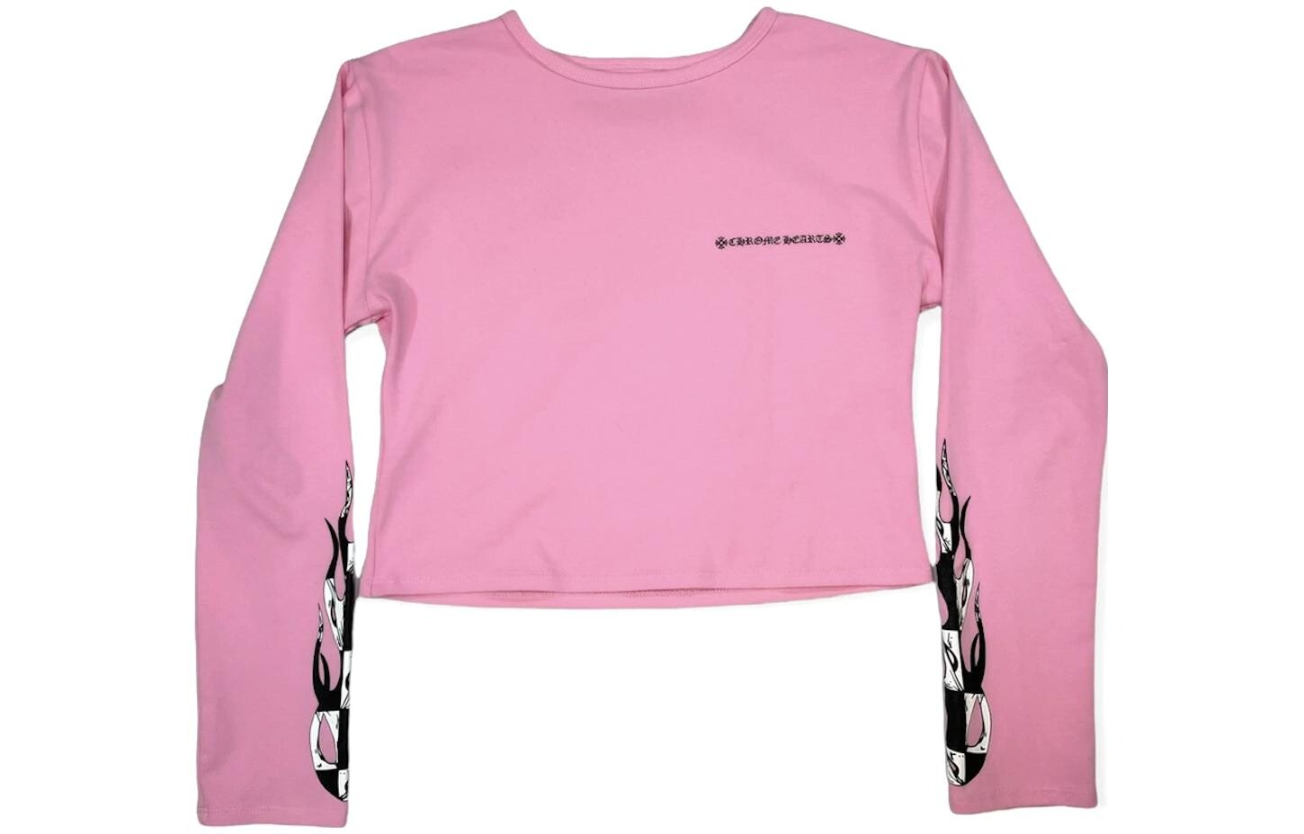 

Укороченный топ женский розовый Chrome Hearts