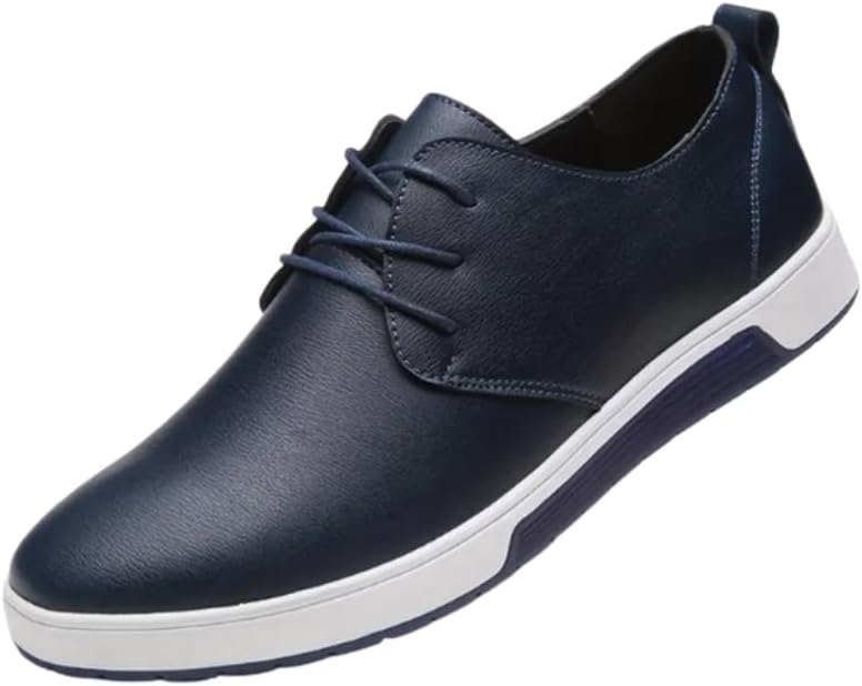 

Мужские слипоны и скейт-обувь с мягкой подошвой, дышащей подкладкой, низким профилем и закругленным носком для деловых людей Hchctry, синий