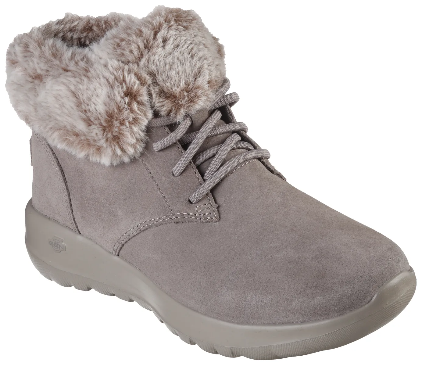 Зимние ботинки Skechers из кожи, коричневый
