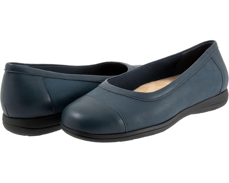 

Туфли на плоской подошве Trotters Delmara, цвет Navy Nubuck
