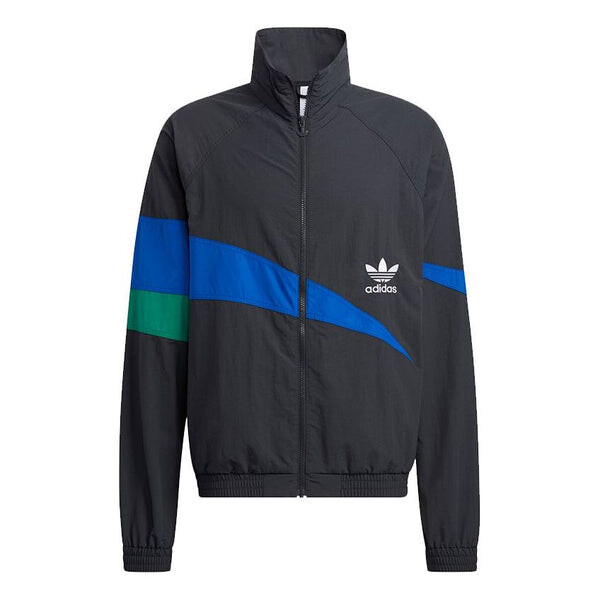 

Куртка adidas originals Ts Track Top Contrast Color Stitching Pattern logo Sports Jacket Black, черный