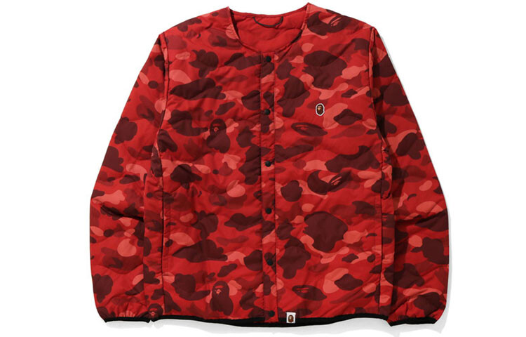 

Стеганая куртка серии Ape Head для мужчин A Bathing Ape, красный