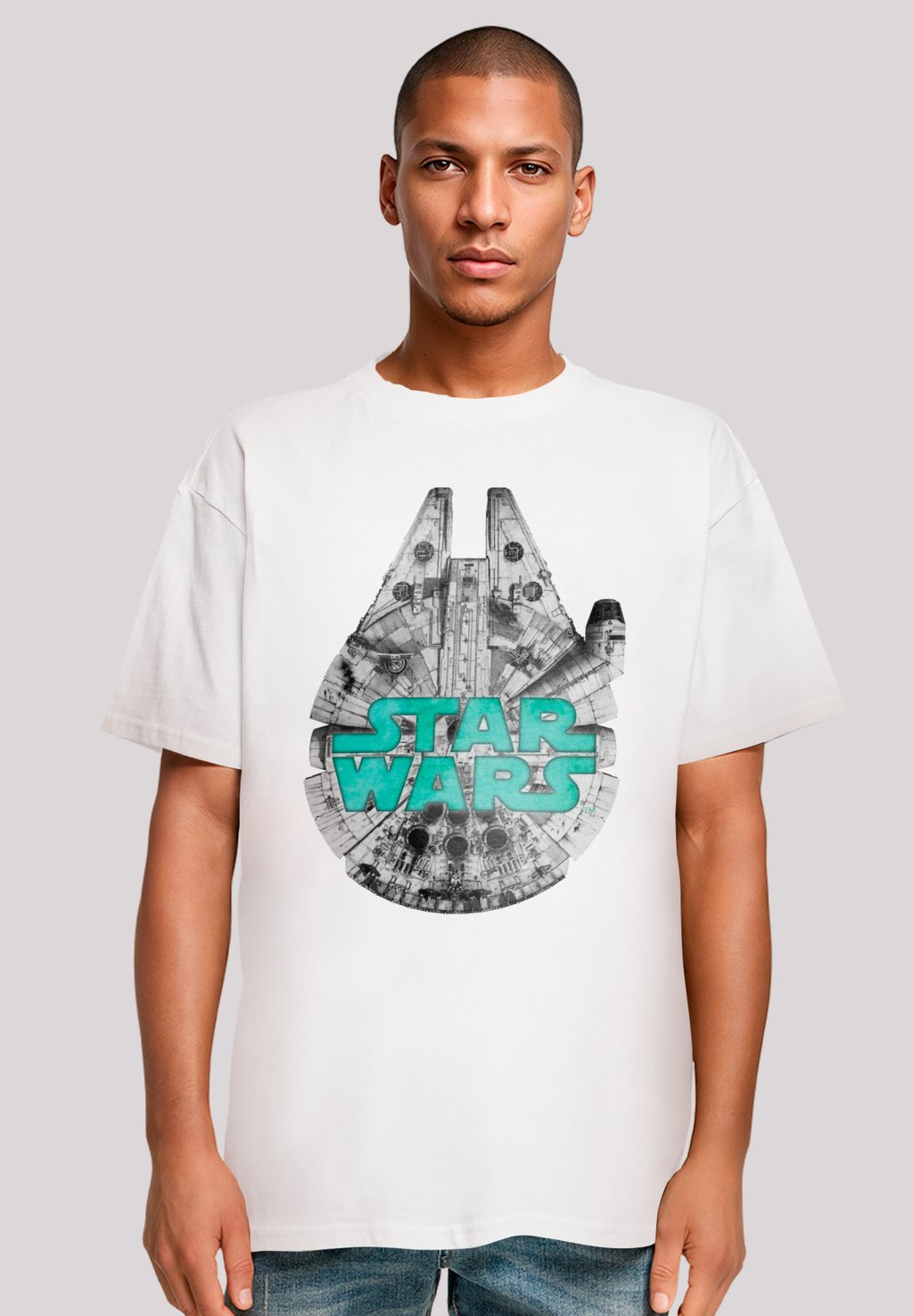 

Футболка с принтом STAR WARS MILLENNIUM F4NT4STIC, белый
