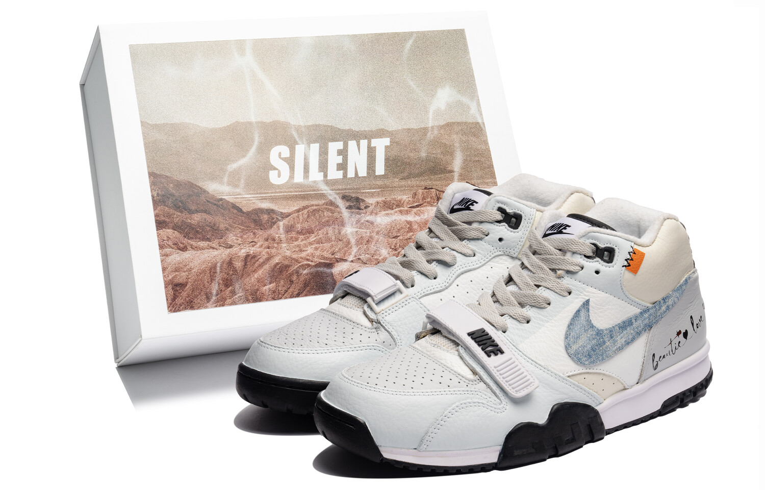 

Кроссовки Air Trainer 1 мужские, среднего размера, синий/желтый Nike