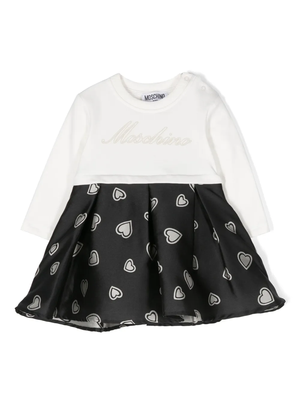 

Платье с логотипом Moschino Kids, черный