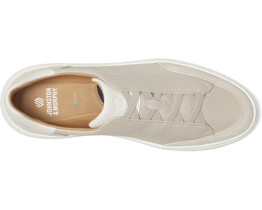 Мужские кроссовки Johnston & Murphy Anders Stretch Lace-To-Toe, Beige Full Grain/Suede — фото 2