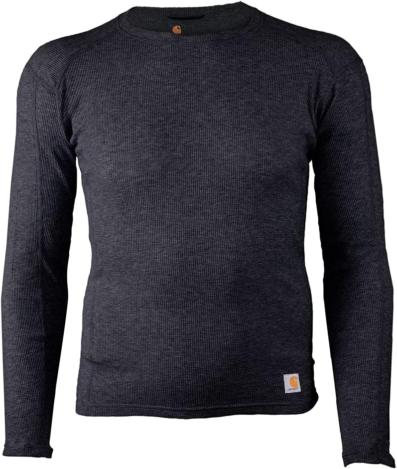 

Carhartt мужская футболка Base Force 100% хлопок средней плотности классический кроу, Black Heather