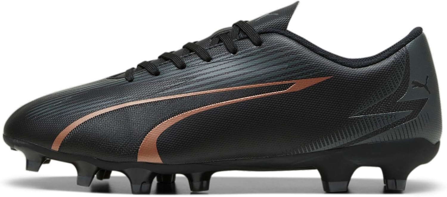

Футбольные бутсы Puma Mens Ultra Play Firm для игры на твердом искусственном газоне, Puma Black-copper Rose