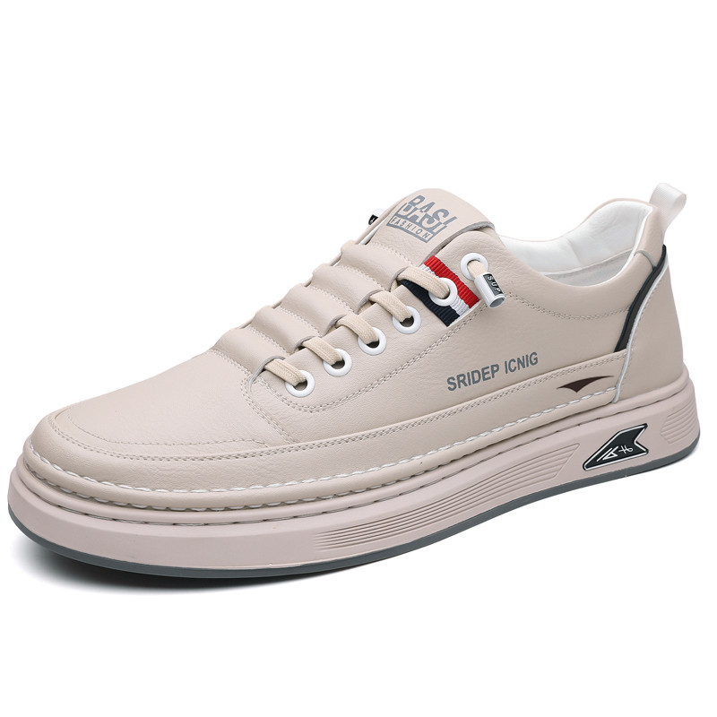 

FEIKE Мужские низкие скейтерские кеды бежевые, цвет Beige