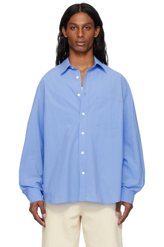 

Рубашка с аппликацией логотипа Solid' на спине Solid Homme, синий