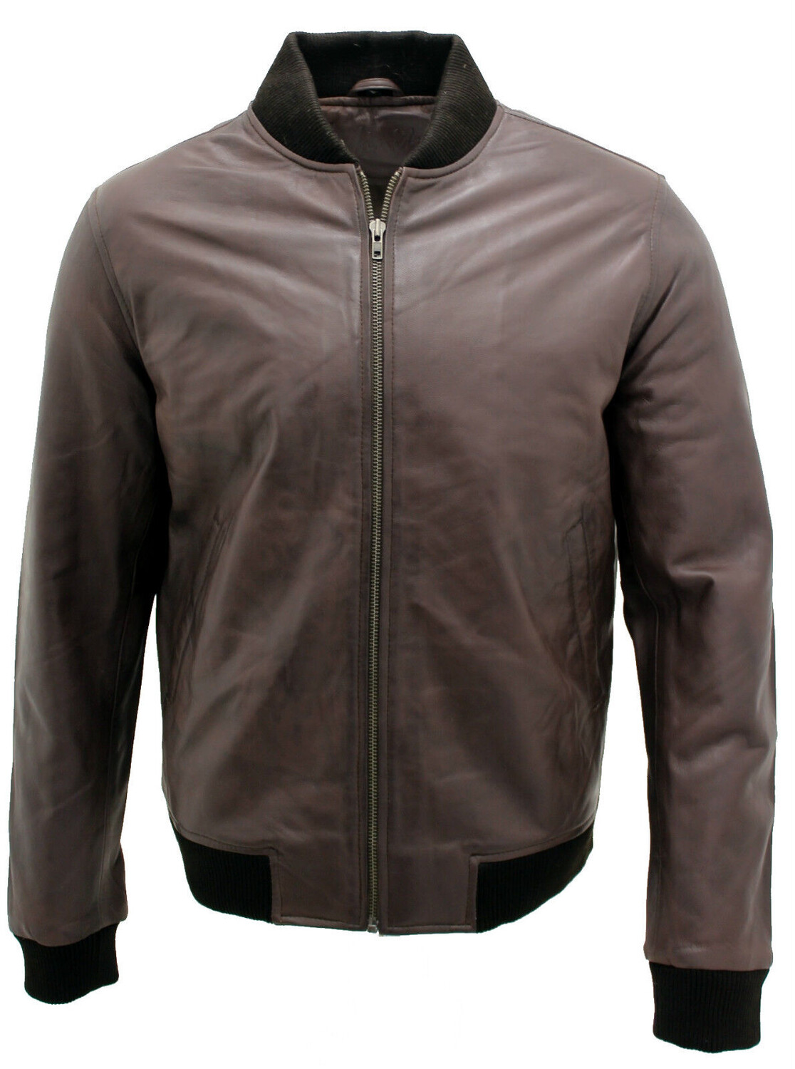 

Кожаный бомбер varisty Infinity Leather, коричневый