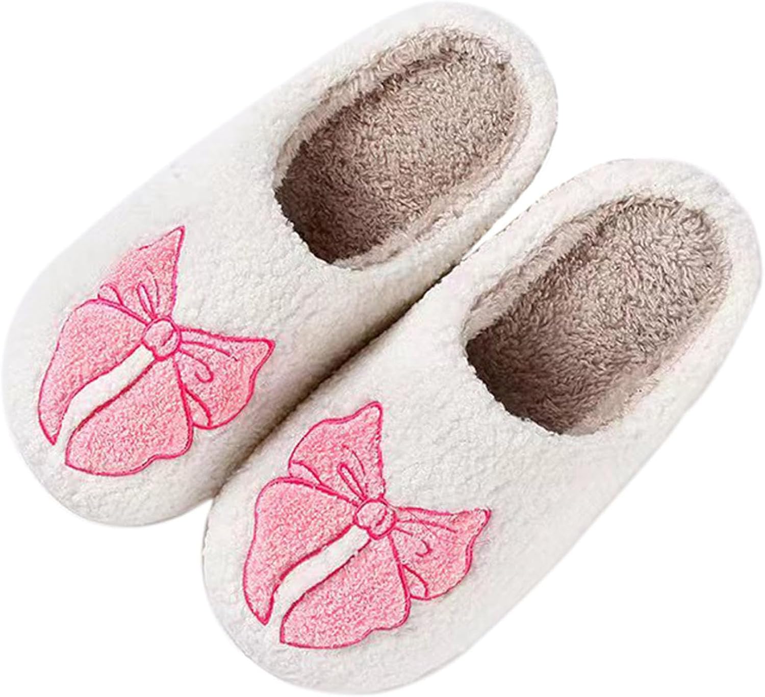 

Тапочки WIRETRAN для женщин и мужчин с мягкой подошвой с эффектом памяти, пушистые зимние теплые домашние тапочки, розовый