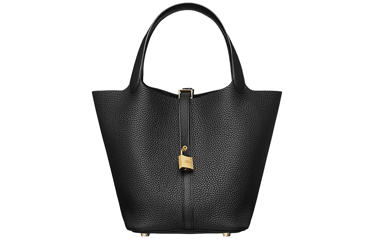 

HERMES Сумка Пикотин Лок Торийон Клеманс Кожа 22 Женская Нуар Черная
