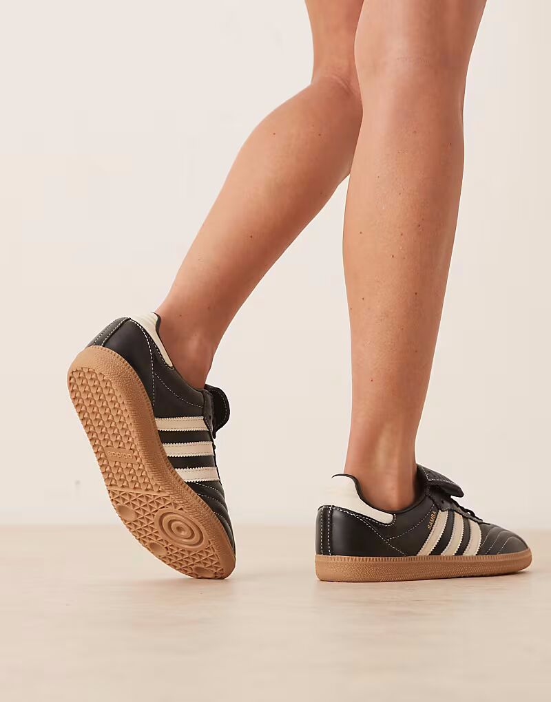 Кроссовки Adidas Originals Samba LT черного и кремового цвета — фото 3