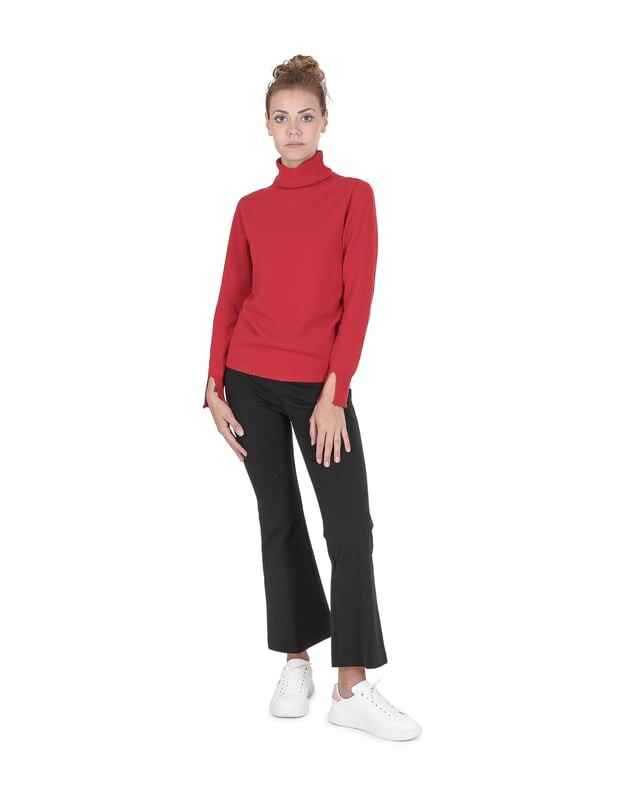 

Свитер-Водолазка женский coe 0023 Crown Of Edinburgh Cashmere, красный