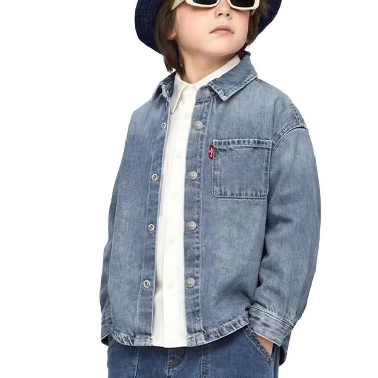Джинсовая рубашка для детей Levis Saint-Denis Blue