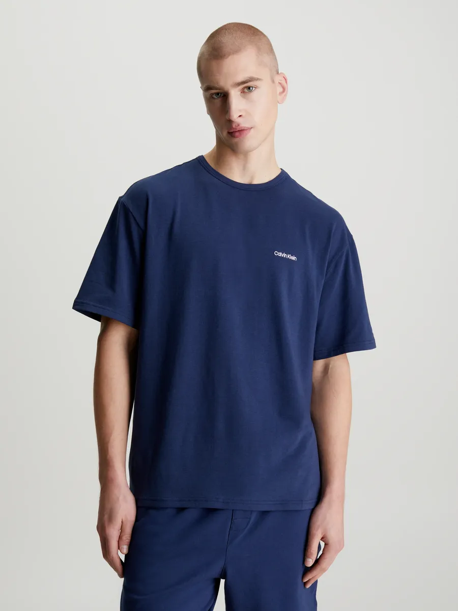 

Футболка Calvin Klein Underwear "S/S CREW NECK", с круглым вырезом, цвет Blue Shadow