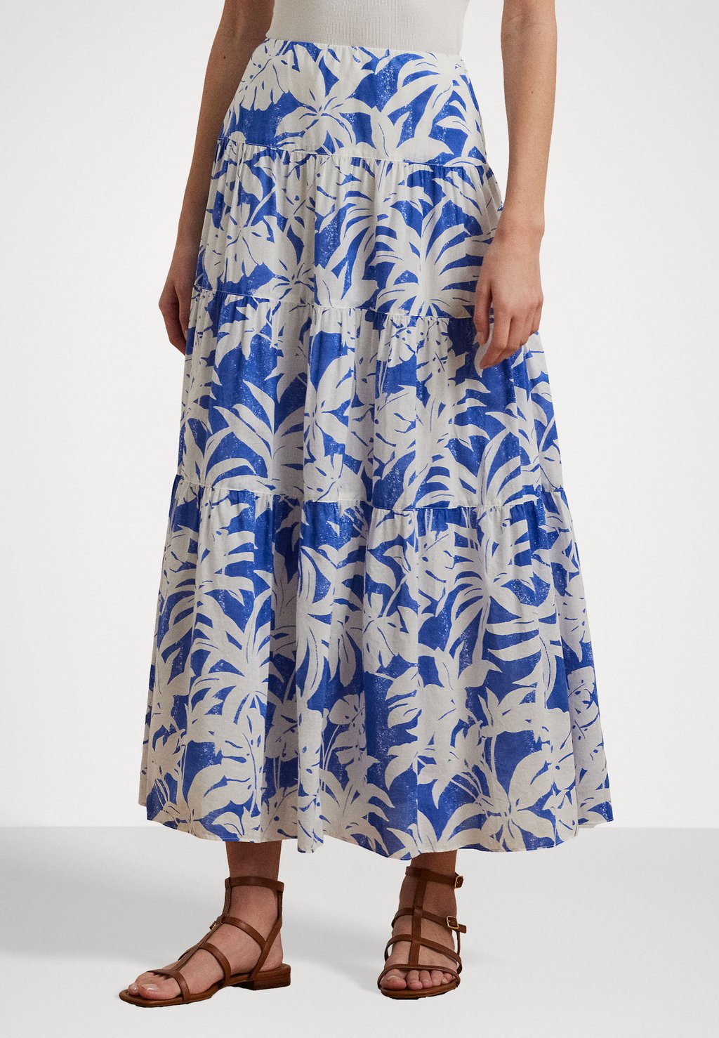 

Юбка макси PAULDINA MID A LINE Lauren Ralph Lauren, синий