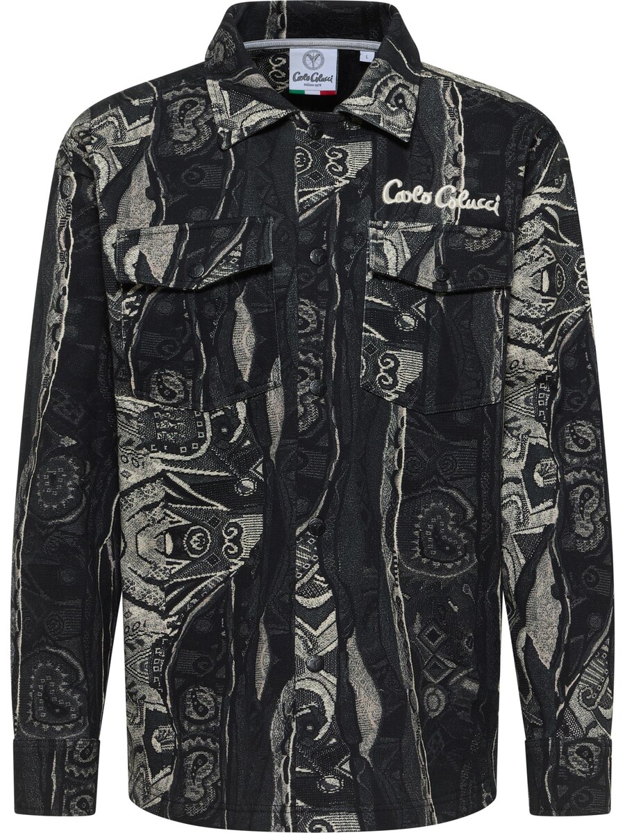 

Рубашка на пуговицах классического кроя Carlo Colucci Esposti , Black