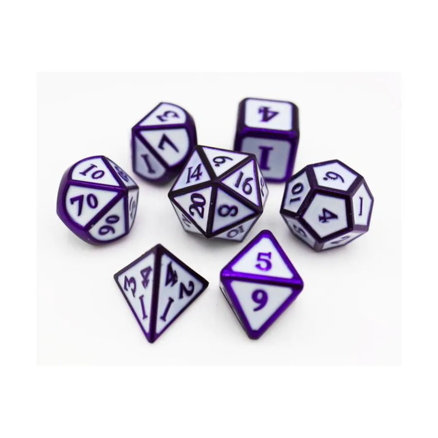 

Поликомплект - Фиолетовая луна (7), Dice Sets - Metal (Foam Brain Games)